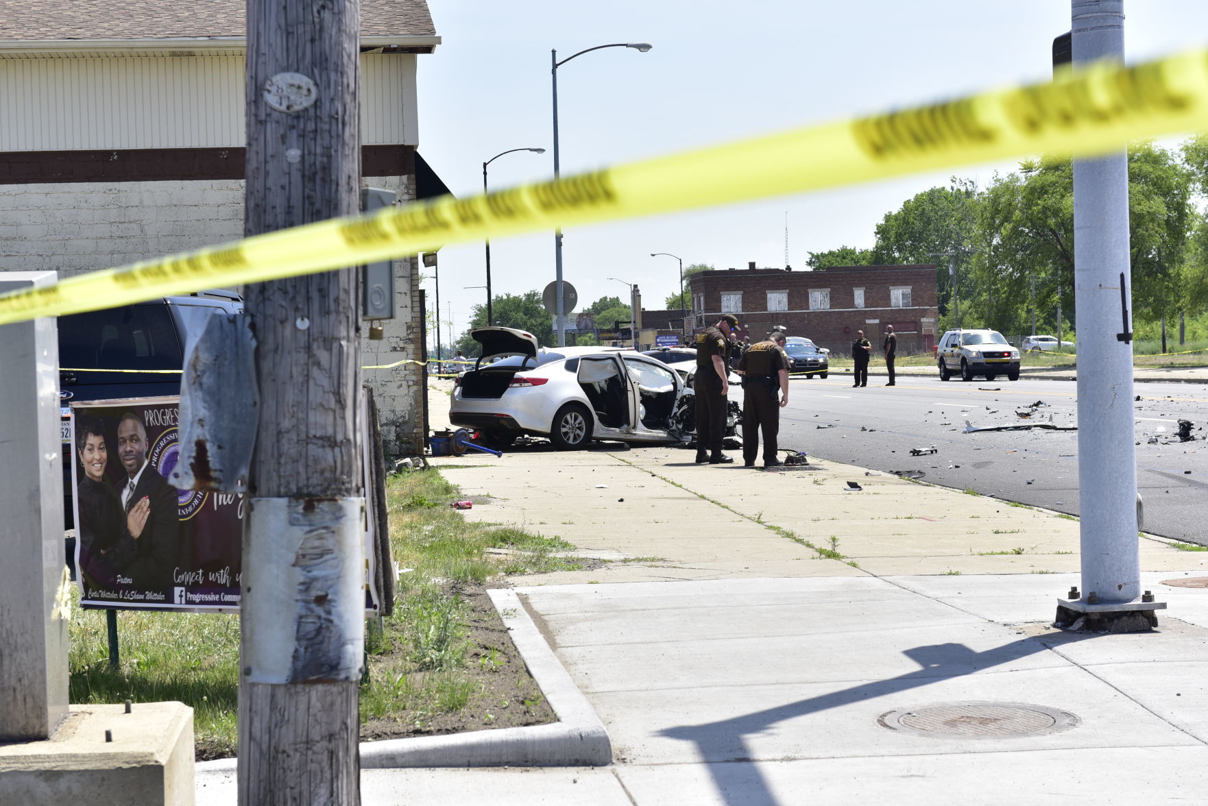 Police investigate shootout involving ATF agent, three-car crash in Gary's Midtown section